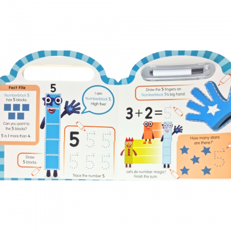 Learning Resources Numberblocks - Carticica Scriu si sterg Numberblocks 123 [9]