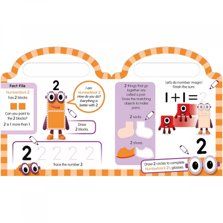Learning Resources Numberblocks - Carticica Scriu si sterg Numberblocks 123 [7]