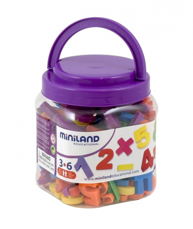 Jucarii cu cifre - Miniland-Numere-magnetice-Miniland-162-buc