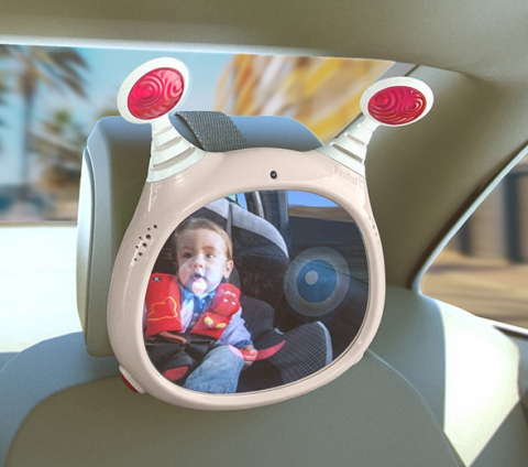 Oglinda muzicala auto pentru supraveghere copil Benbat Oly Beige [1]