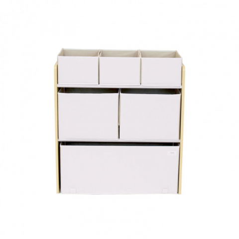 3 Sprouts-Organizator din material reciclat pentru jucarii, Cream, 3 Sprouts [2]