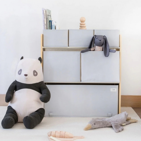 Organizator din material reciclat pentru jucarii, Gri, 3 Sprouts [3]