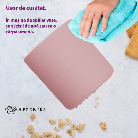 Pahar din silicon, AppeKids - Old Rose [2]