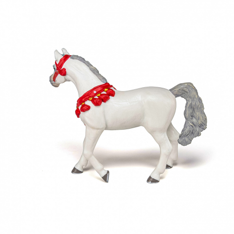 Papo Figurina Cal Arab Alb De Parada [3]