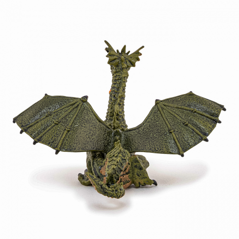 Papo Figurina Dragon Verde Inaripat Cu Flacara [4]