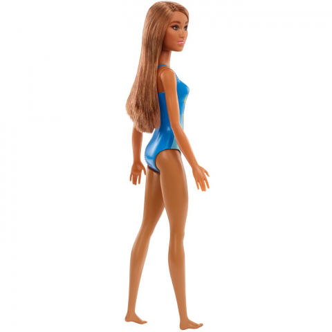Papusa Barbie Satena Cu Costum De Baie Albastru [5]
