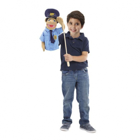 Jocuri si Jucarii Educative - Melissa & Doug Papusa mare de mana Politist