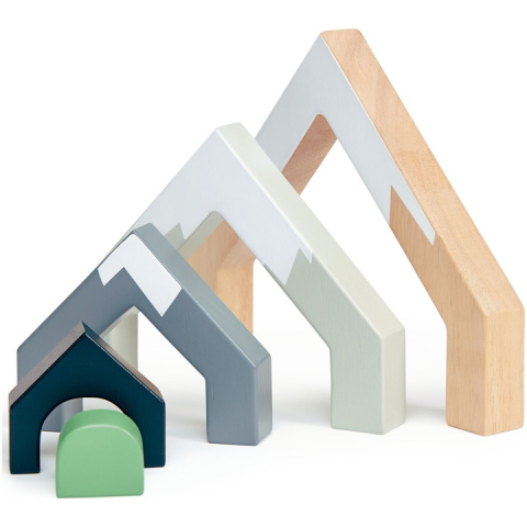 Tender Leaf Toys-Pasaj de munte, din lemn premium - Mountain Pass Stack - 5 piese - Tender Leaf Toys [1]