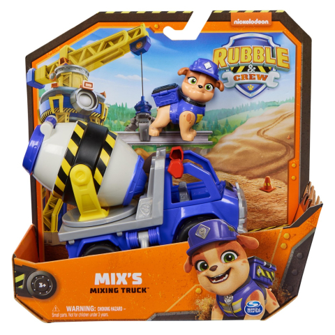 Jucarii educative - Spin Masters-Patrula Catelusilor Rubble Si Echipa Vehicul De Baza Mix