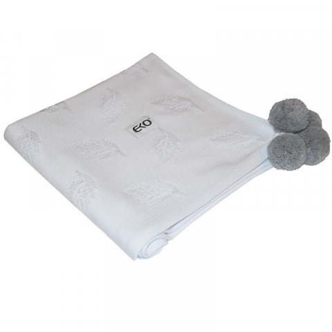 Jucarii 0-12 luni - Eko-Paturica din Bambus, Eko, 80x80 cm, White