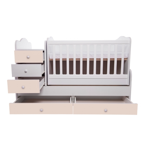 Patut transformabil VESSANTI Touring - Alb cu Bej [1]