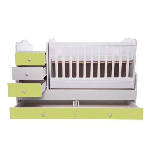 Patut transformabil VESSANTI Touring - Alb cu Verde [2]