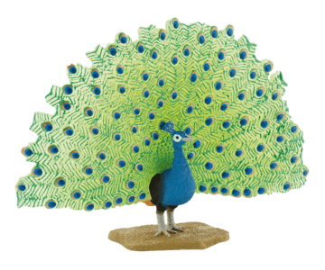 Jocuri si Jucarii Educative - Bullyland-Paun-Animal-figurina-pentru-copii
