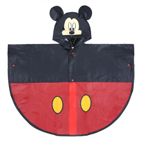 Játékok 3-5 éveseknek - Pelerina de ploaie tip poncho, cu urechi Mickey Mouse, 5 - 6 ani