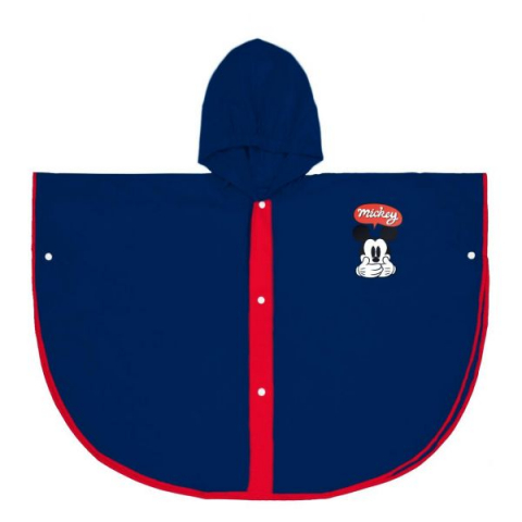 Játékok 3-5 éveseknek - Pelerina de ploaie tip poncho, Michey Mouse, Bleumarin, 5 - 6 ani
