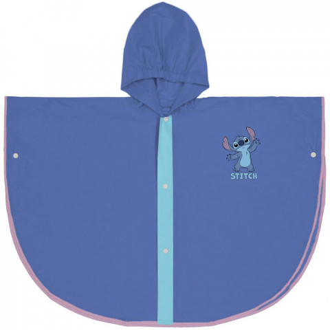 Jucarii 3-5 ani - Cerda-Pelerina de ploaie tip poncho, Stitch, Albastru, 3 - 4 ani