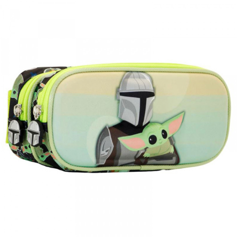 Játékok 3-5 éveseknek - Penar 3D Star Wars Mandalorian Eyes cu 2 compartimente, 22x9.5x8 cm
