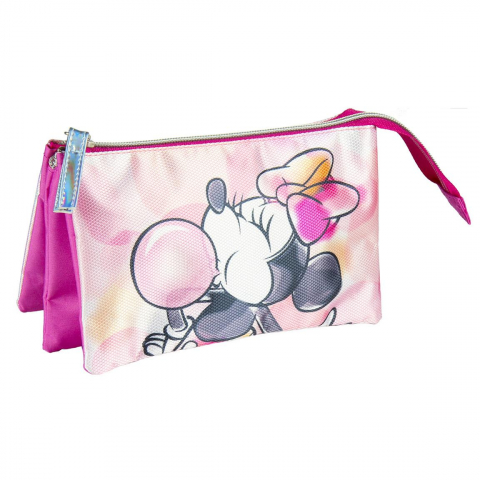 Játékok 3-5 éveseknek - Penar Cerda Minnie Mouse cu 3 compartimente, 22x12,5x3 cm