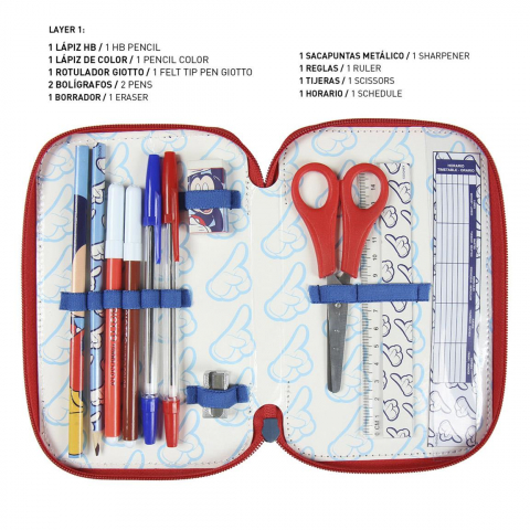 Cerda-Penar echipat Mickey Mouse cu 3 compartimente, 43 piese [4]