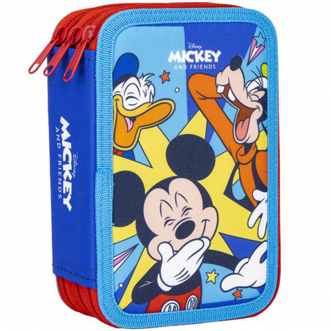 Jucarii 3-5 ani - Cerda-Penar echipat Mickey Mouse & Friends cu 3 compartimente, 44 piese