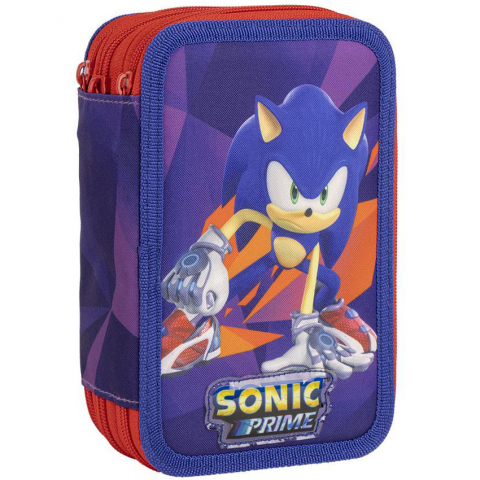 Játékok 3-5 éveseknek - Penar echipat Sonic Prime cu 3 compartimente, 44 piese