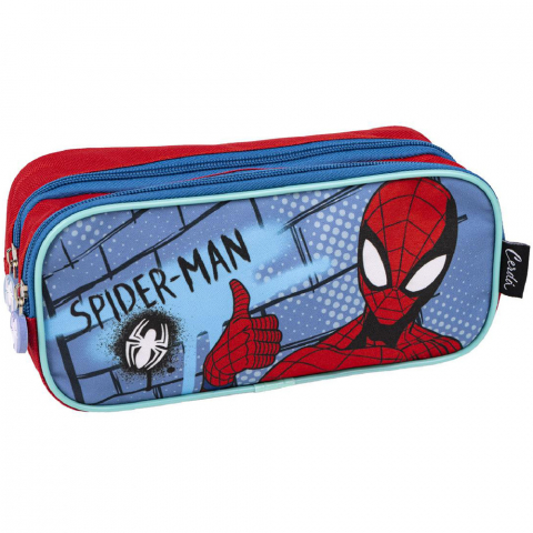 Játékok 50 RON alatt - Penar Spiderman cu 2 compartimente, 22x8x10 cm