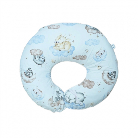 Játékok 0-12 hónaposoknak - Perna pentru alaptare, 100% Bumbac, 60X60 cm, Appekids - Clouds