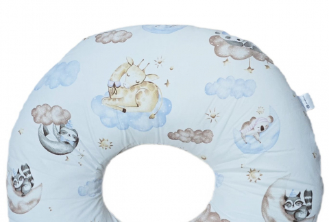 Perna pentru alaptare, 100% Bumbac, 60X60 cm, Appekids - Clouds [2]