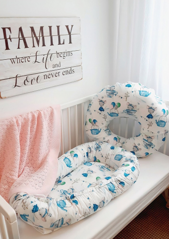 APPEKIDS-Perna pentru alaptare, 100% Bumbac, 60X60 cm, Appekids - Mouse [2]