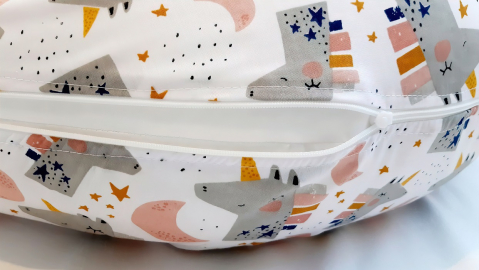 APPEKIDS-Perna pentru alaptare, 100% Bumbac, 60X60 cm, Appekids - Pink [4]