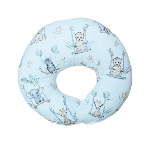 Játékok 0-12 hónaposoknak - Perna pentru alaptare, 100% Bumbac, 60X60 cm, Appekids - Safari