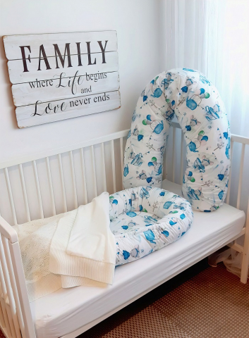 APPEKIDS-Perna pentru gravida, Fibre din silicon, 180 cm, Appekids - Mouse [2]