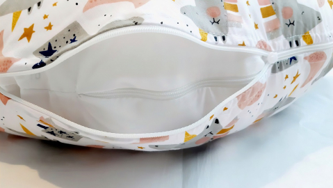 Perna pentru gravida, Fibre din silicon, 180 cm, Appekids - Pink [3]