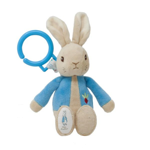 Jucarii 1-3 ani - Rainbow Designs-Peter Rabbit | Jucarie atasabila din plus cu vibratii, 22 cm