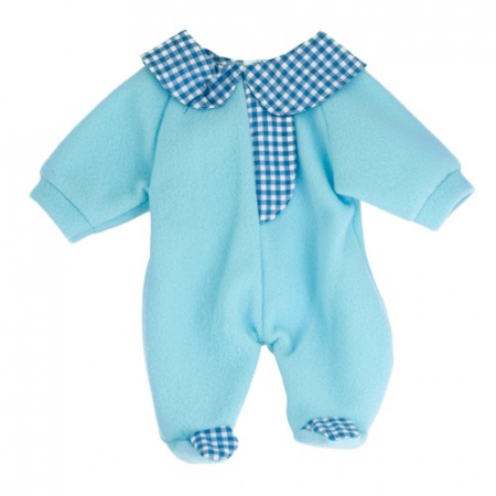 Jucarii sub 50 RON - Miniland Pijama salopeta bleu pentru papusi Miniland 38-42 cm
