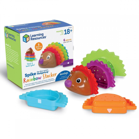 Jucarii 1-3 ani - Learning Resources-Piramida curcubeu - Ariciul Spike