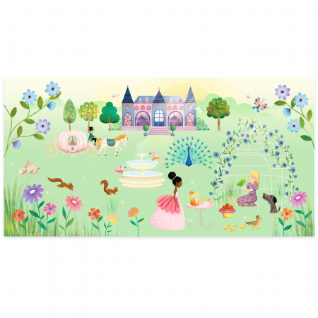 Djeco Planse cu abtibilduri repozitionabile Djeco Viata la castel [3]