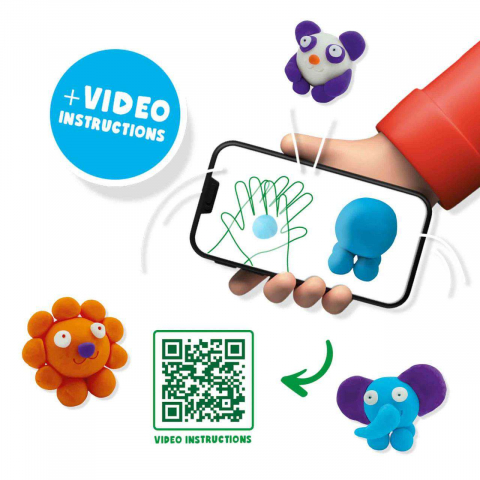 SES Creative-Plastilina Culori Luminoase-Animale Salbatice [3]