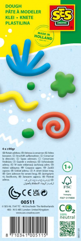 SES Creative-Plastilina Pure 4 Culori [2]