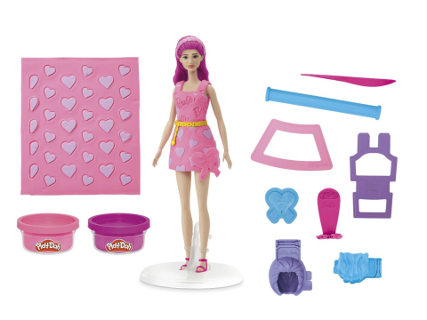 Hasbro-Play Doh Barbie Set Plastelina Inimioare Si Par [2]