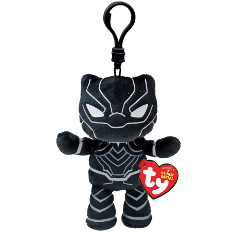 Oktató játékok - Plus Breloc Ty 8.5Cm Beanie Babies Marvel Black Panther