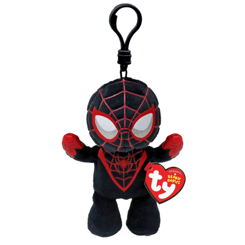 Jucarii sub 50 RON - TY-Plus Breloc Ty 8.5Cm Beanie Babies Marvel Miles Morales