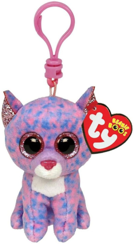 Jucarii sub 50 RON - TY-Plus Breloc Ty 8.5Cm Boos Cassidy Pisica Lavanda