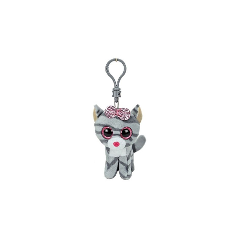 Jucarii educative - TY-Plus Breloc Ty 8.5Cm Boos Kiki Pisicuta Gri
