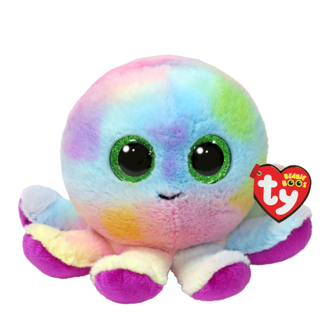 Jucarii sub 50 RON - TY-Plus Ty 15Cm Boos Bubbles Caracatita Multicolora
