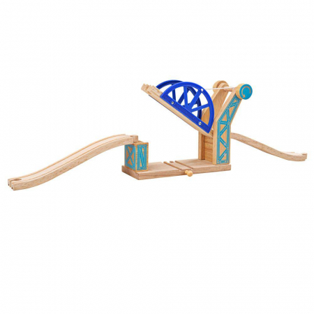 Toate jucariile - BigJigs-Pod-suspendat-albastru