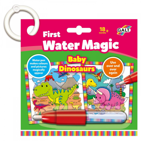 Oktató játékok - Galt-Prima-mea-carticica-Water-Magic-Micutii-dinozauri