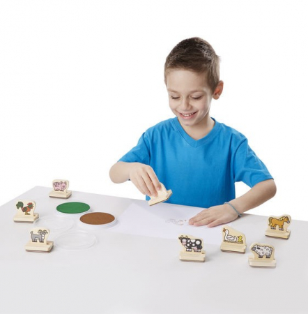 Melissa & Doug Primele mele stampile Animale de la ferma Melissa and Doug [1]