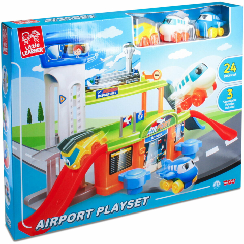 Jucarii educative - Little Learner-Primul meu aeroport (26 piese)