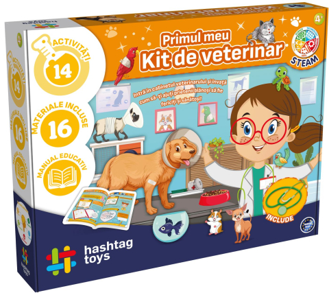 Jucarii educative - Hashtag Toys-Primul Meu Kit De Veterinar